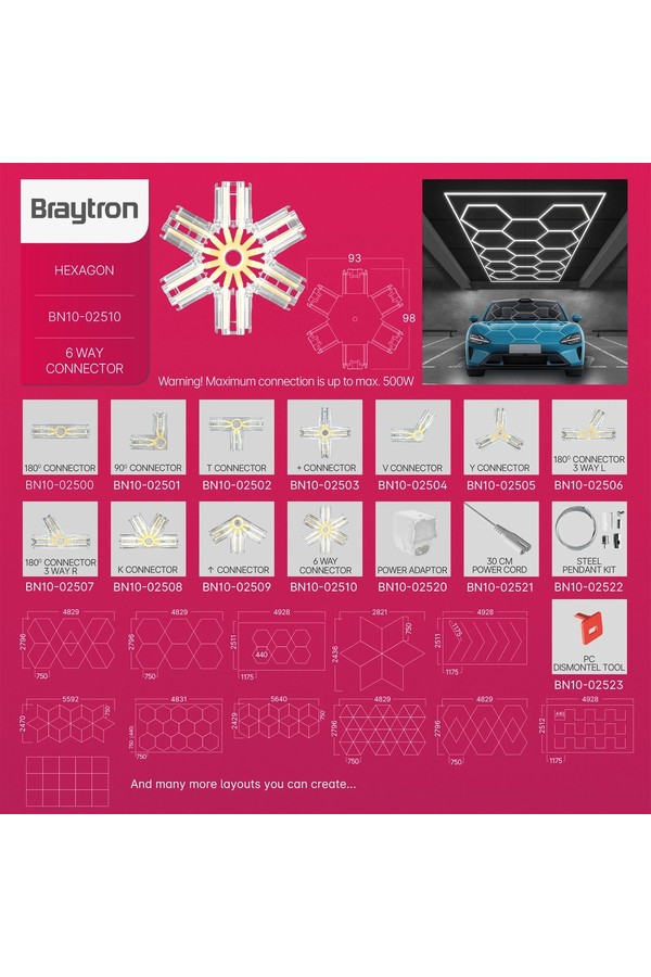 BRY-HEGZA-G1-6 WAY-CLEAR-CONNECTOR