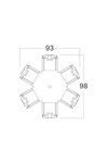 BRY-HEGZA-G1-6 WAY-CLEAR-CONNECTOR