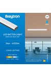 Braytron PROLINE PT 36W 1.2MT BLC 3IN1 LED BATTEN