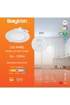 Braytron SMD CRP 3W RND 3INC WHT 3IN1 LED PANEL LIGHT