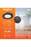 Braytron SMD CRP 3W RND 3INC BLC 3IN1 LED PANEL LIGHT
