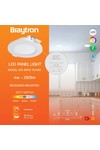 Braytron SMD CRP 4W RND DIM 3INC WHT 3IN1 LED PANEL LIG