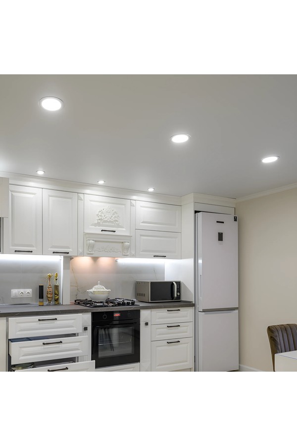 Braytron SMD CRP 6W RND DIM 4INC WHT 3IN1 LED PANEL LIG