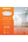 Braytron SMD CRP 6W RND DIM 4INC WHT 3IN1 LED PANEL LIG