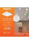 Braytron SMD CSP 3W SQR 3INC WHT 3IN1 LED PANEL