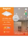 Braytron SMD CSP 6W SQR 4INC WHT 3IN1 LED PANEL