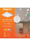 Braytron SMD CSP 4W SQR DIM 3INC WHT 3IN1 LED PANEL LIG