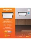 Braytron JADE SLR BLC SQR 36W 3IN1 CEILING LIGHT