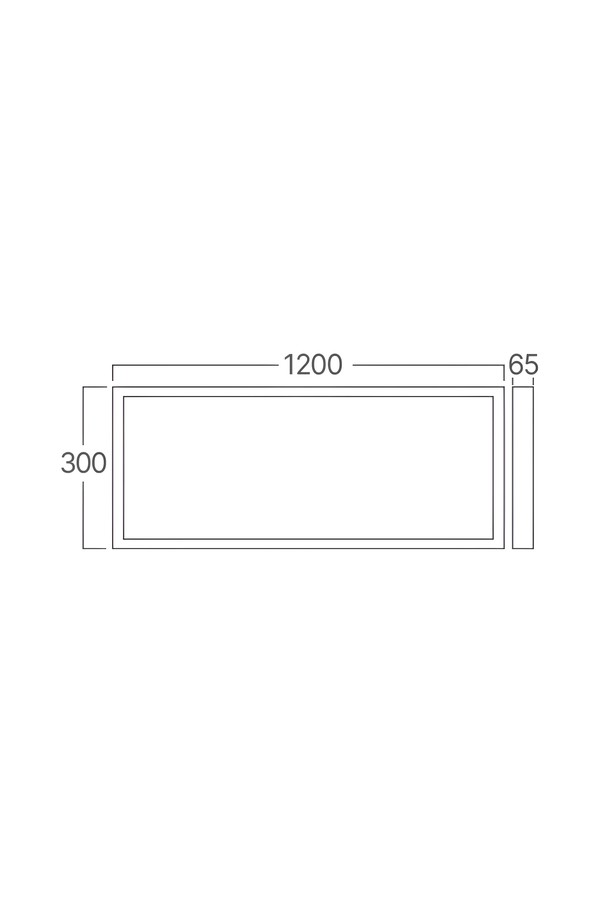 Braytron ALM 300x1200 WHT SURFACE FRAME