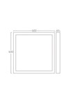 Braytron ALM 600x600 WHT SURFACE FRAME