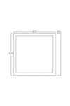 Braytron ALM 620x620 WHT SURFACE FRAME