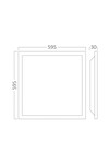 Braytron PANELLED RL 40W 595x595 6500K LED PANEL