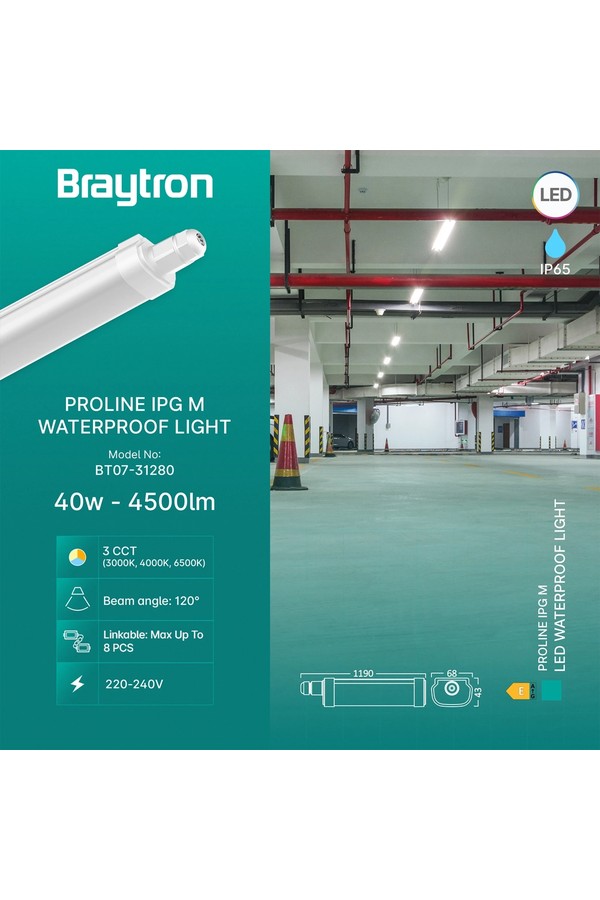 Braytron PROLINE IPG M 40W 3IN1 IP65 WATERPROOF LIGHT