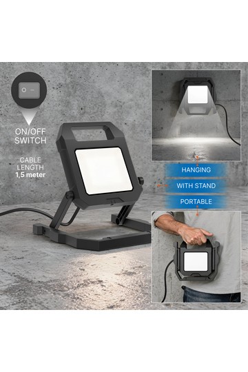 Braytron FLOOD WL BLC 50W 1.5MT CABLE 6500K WORK LIGHT
