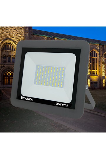 Braytron FLOOD SD 100W GRY 3000K IP65 LED FLOODLIGHT