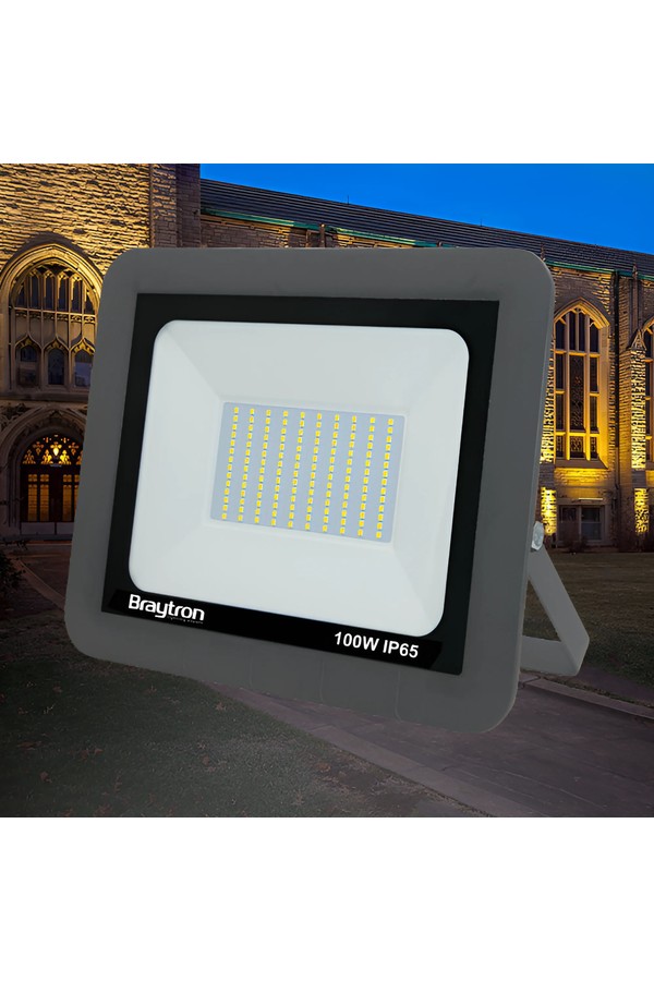Braytron FLOOD SD 100W GRY 3000K IP65 LED FLOODLIGHT