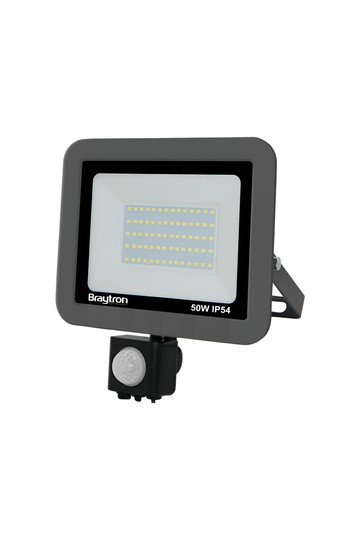 Braytron FLOOD SC 50W GRY 3000K SNS IP54 LED FLOODLIGHT