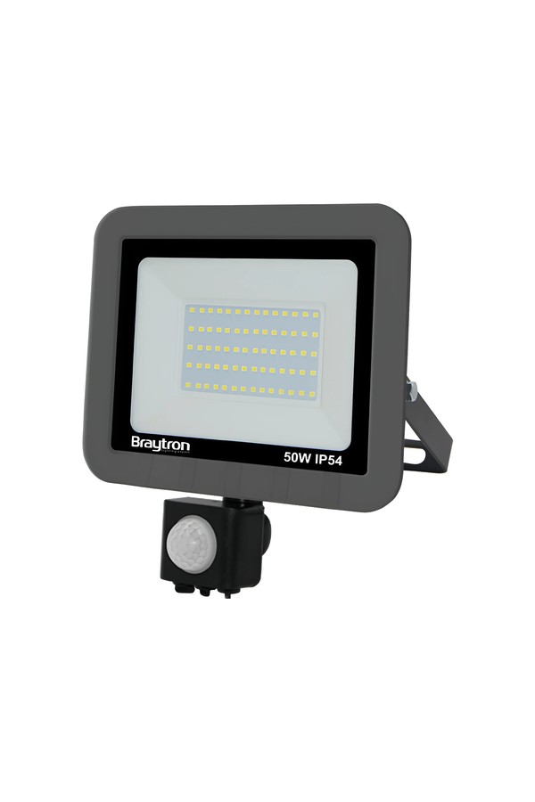 Braytron FLOOD SC 50W GRY 3000K SNS IP54 LED FLOODLIGHT