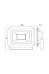 Braytron FLOOD SF 10W BLC 6500K IP65 LED FLOODLIGHT