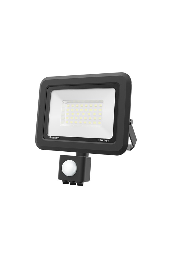 Braytron FLOOD SC 20W GRY 3000K SNS IP54 LED FLOODLIGHT