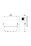 Braytron FLOOD WF 10W WHT 3IN1 IP65 LED FLOODLIGHT