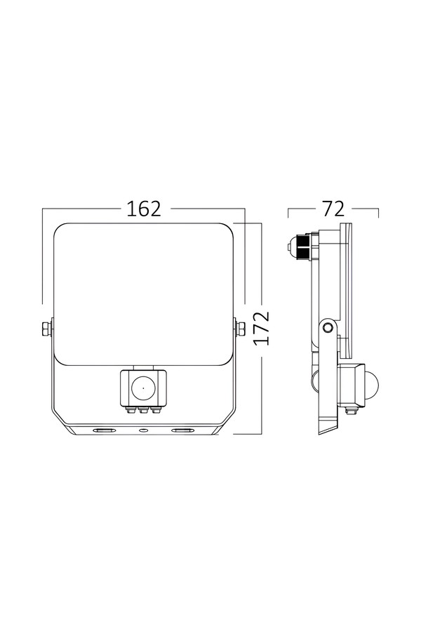 Braytron FLOOD WF 30W WHT 3IN1 SNS IP54 LED FLOODLIGHT