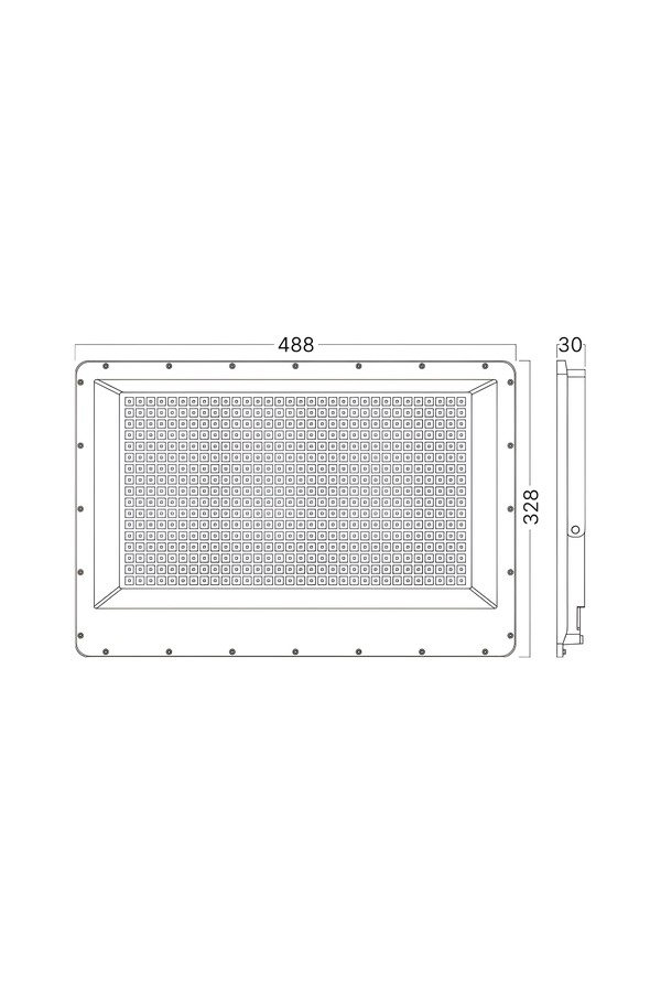 Braytron FLOOD PF 400W GRY 3IN1 IP65 LED FLOODLIGHT