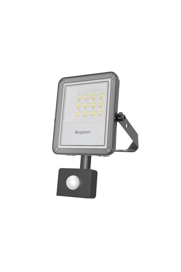 Braytron FLOOD PF 10W GRY 3IN1 SNS IP54 LED FLOODLIGHT
