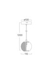 Braytron S001R 1H 1xG9 GLD PENDANT LIGHT