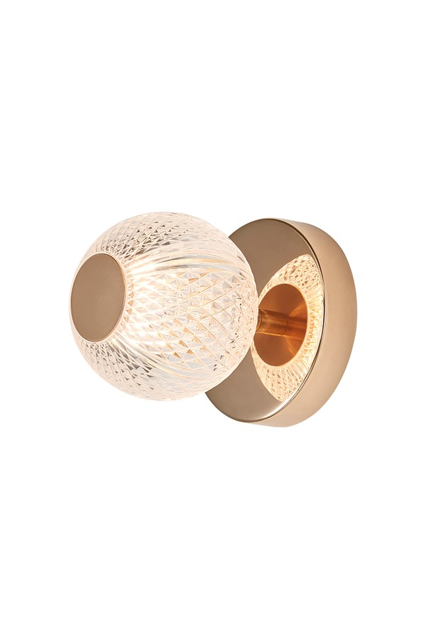 Braytron S001C 1H 1xG9 GLD WALL LIGHT