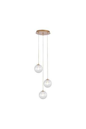 Braytron S002R 3H 3xG9 GLD PENDANT LIGHT
