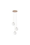 Braytron S002R 3H 3xG9 GLD PENDANT LIGHT