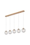 Braytron S002S 5H 5xG9 GLD PENDANT LIGHT