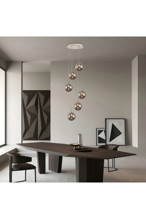 Braytron S003R 6H 6xG9 SMK PENDANT LIGHT