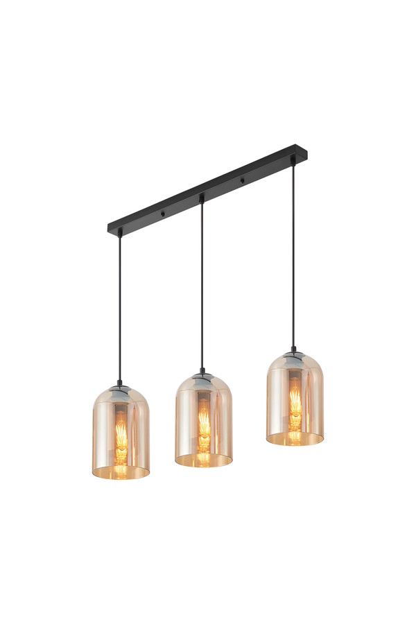 Braytron S004S 3H 3xE27 GLD PENDANT LIGHT