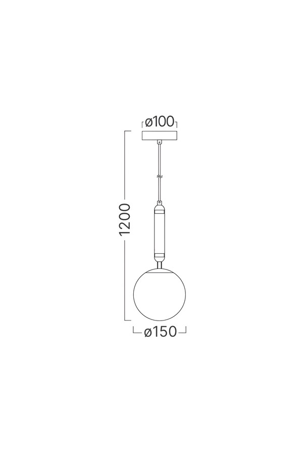 Braytron S006R 1H 1xG9 OPL GLD PENDANT LIGHT