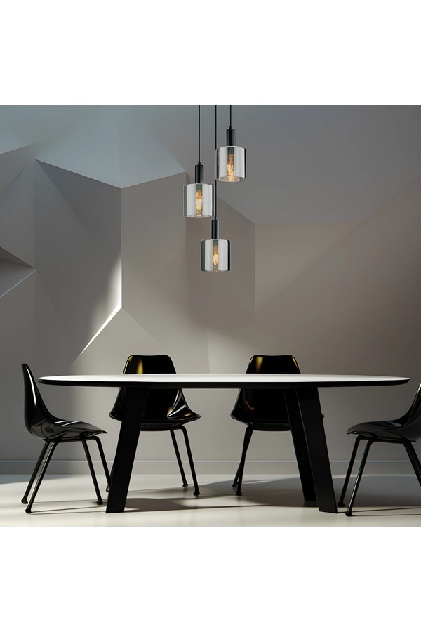 Braytron S007R 3H 3xE27 SMK PENDANT LIGHT
