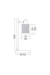 Braytron S008T 1H 1xE14 CPR TABLE LAMP