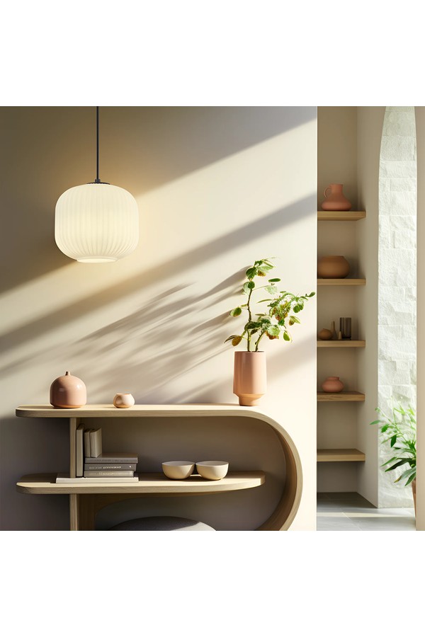 Braytron S009R 1H 1xE27 OPL BLC PENDANT LIGHT