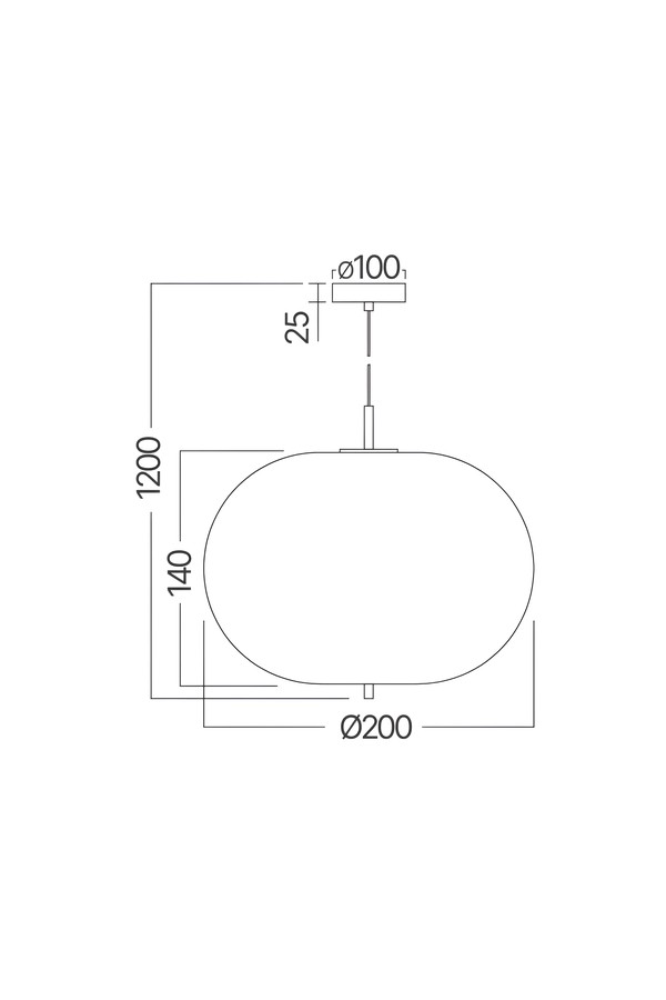 Braytron S011R 1H 1xE14 OPL BLC PENDANT LIGHT