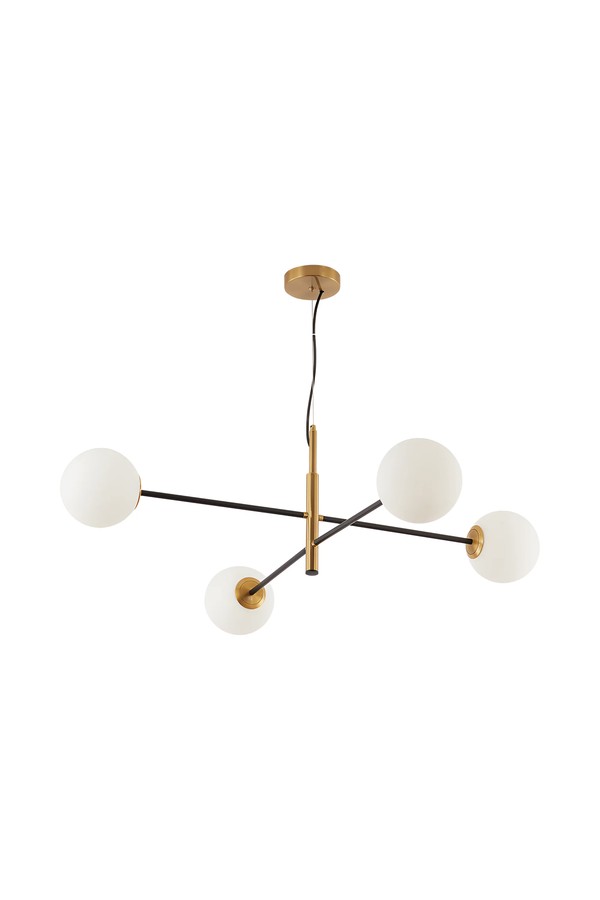 Braytron S012R 4H 4xG9 OPL GLD PENDANT LIGHT
