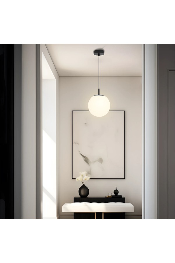 Braytron S013R 1H 1xE27 OPL BLC PENDANT LIGHT