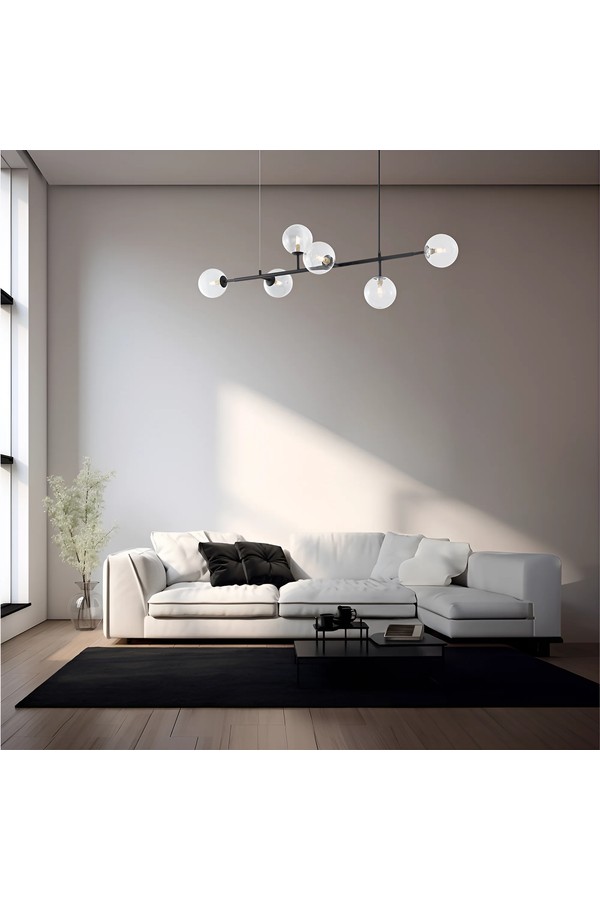 Braytron S011S 6H 6xG9 CLR PENDANT LIGHT