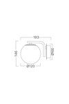 Braytron S011W 1H 1xG9 CLR WALL LIGHT