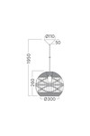 Braytron D003R 1H 1xE27 RTN PENDANT LIGHT