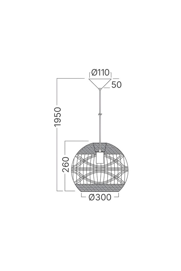 Braytron D003R 1H 1xE27 RTN PENDANT LIGHT