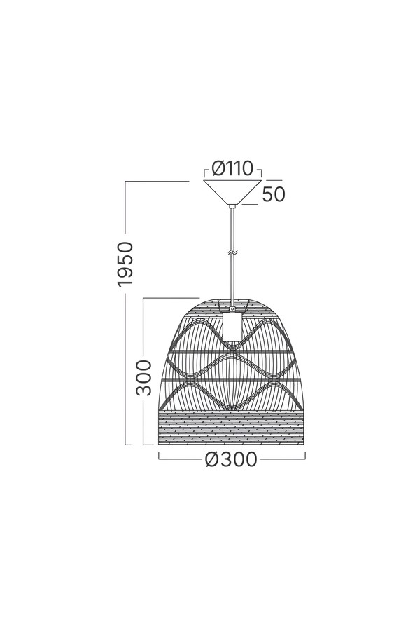 Braytron D003R 1H 1xE27 RTN PENDANT LIGHT