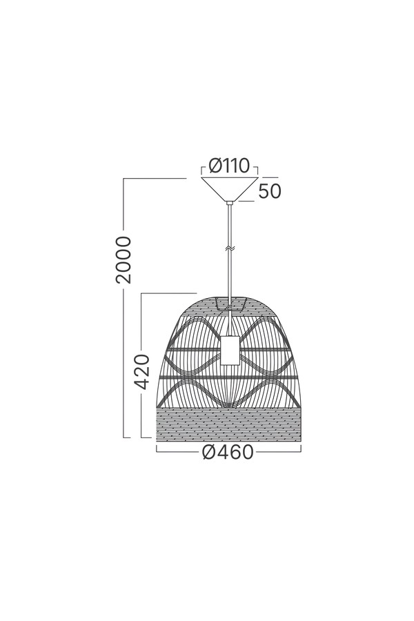 Braytron D003R 1H 1xE27 RTN PENDANT LIGHT