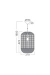 Braytron D003R 1H 1xE27 RTN PENDANT LIGHT