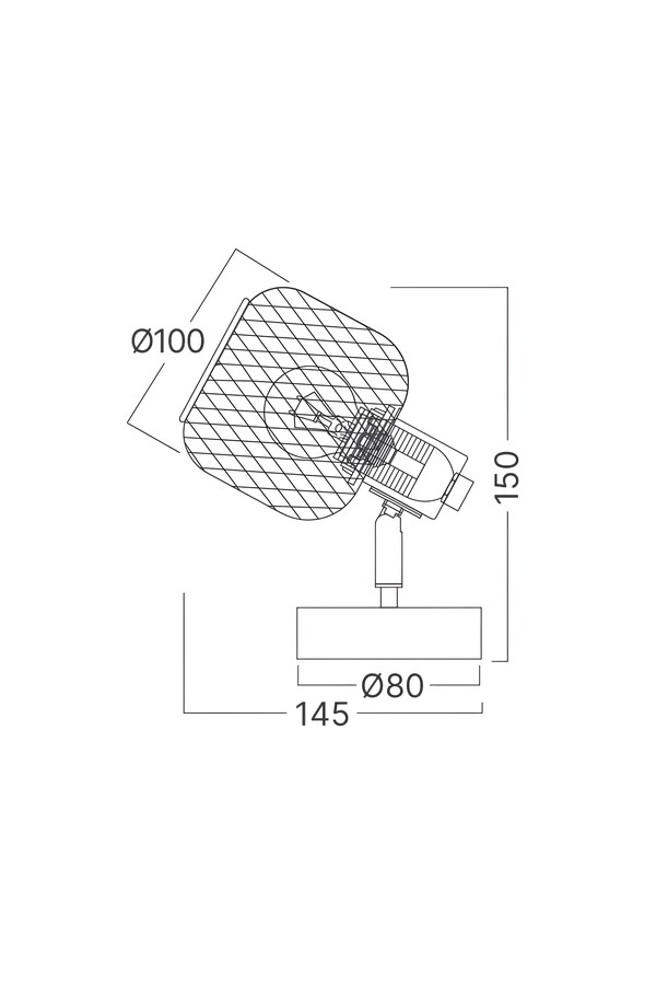 Braytron W001C 1H 1xE14 WDN WALL LIGHT